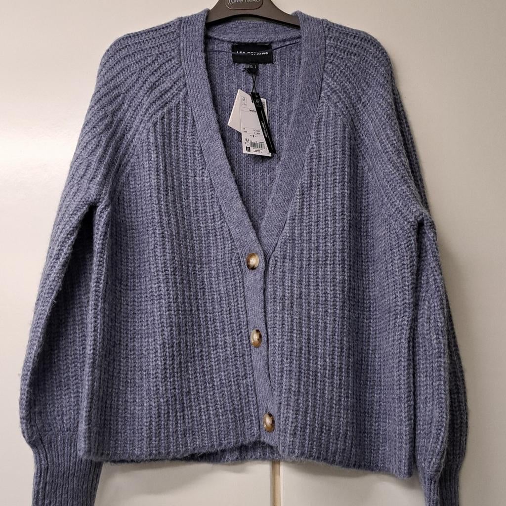 Les Copains(italiaans) cardigan wolmix jeansblauw Nieuw, Kleding | Dames, Ophalen of Verzenden, Nieuw, Maat 38/40 (M)