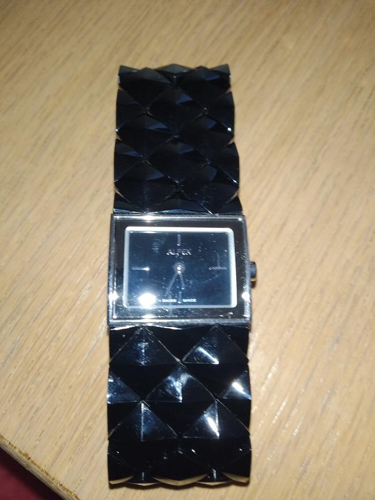 Montre femme noire alfex neuve, Handtassen en Accessoires, Horloges | Dames, Ophalen of Verzenden, Nieuw, Polshorloge