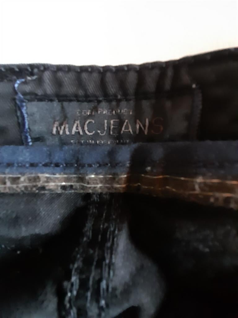 Mooie broek, heren, perfecte staat, zwart, large, jeans, Ophalen of Verzenden, Zo goed als nieuw, Zwart, Mac Jeans