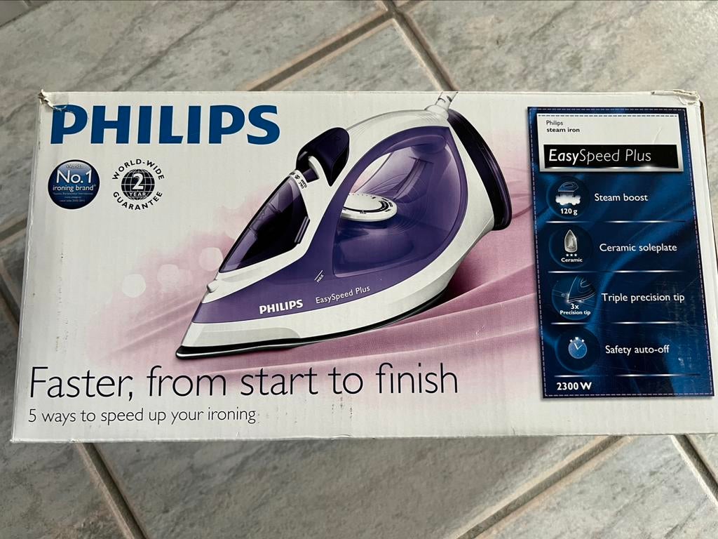 Stoomstrijkijzer Philips, Elektronische apparatuur, Strijkijzers en Strijkplanken, Ophalen, Zo goed als nieuw