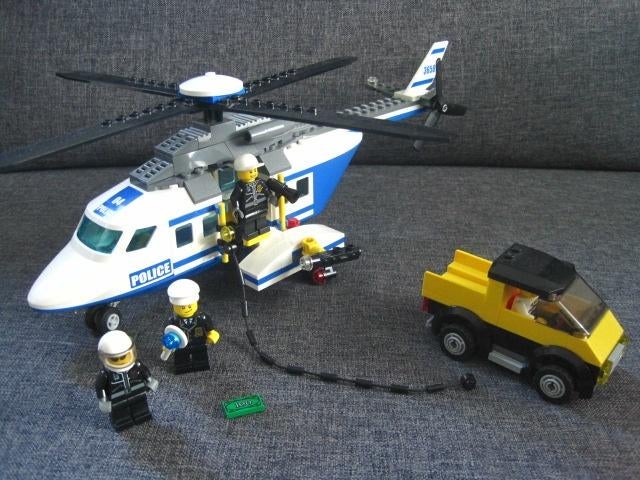Lego 3658 City Politie Helicopter - helicopter 2, Ophalen of Verzenden, Gebruikt, Complete set, Lego