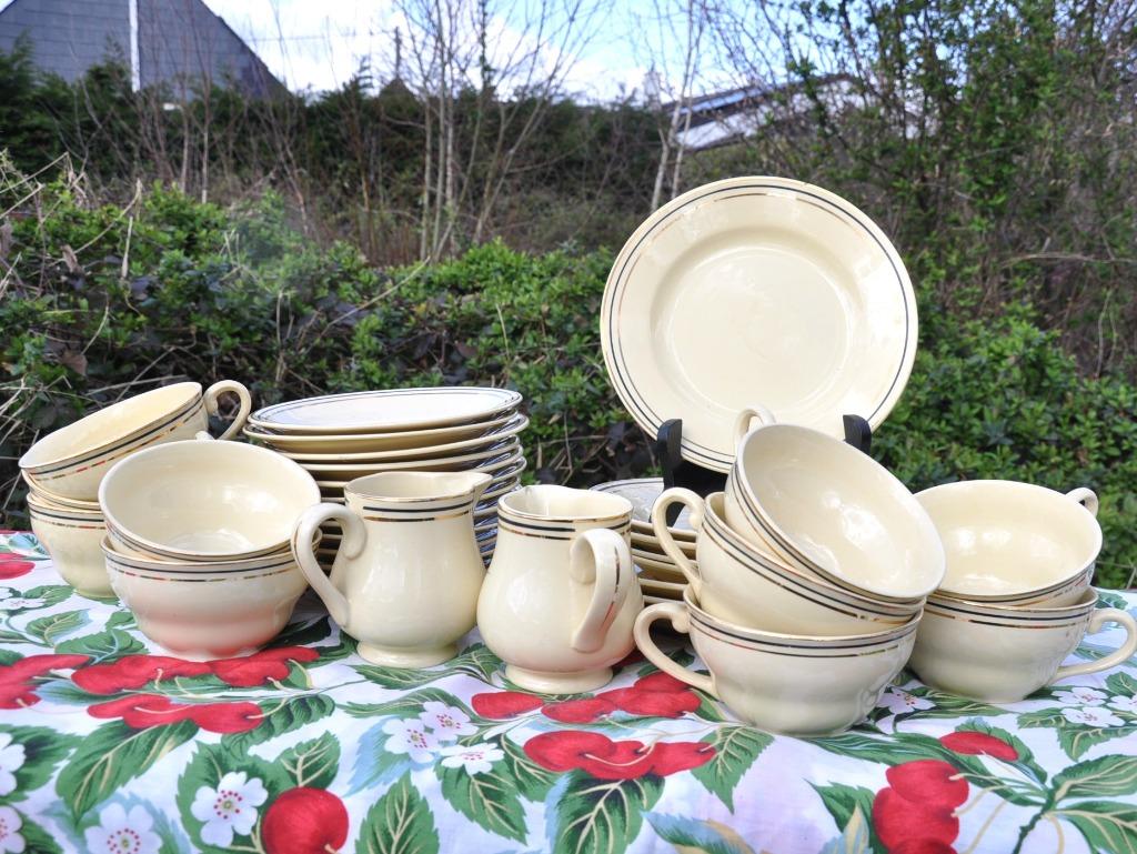 ensemble vaisselle art deco boch bfk, Enlèvement ou Envoi