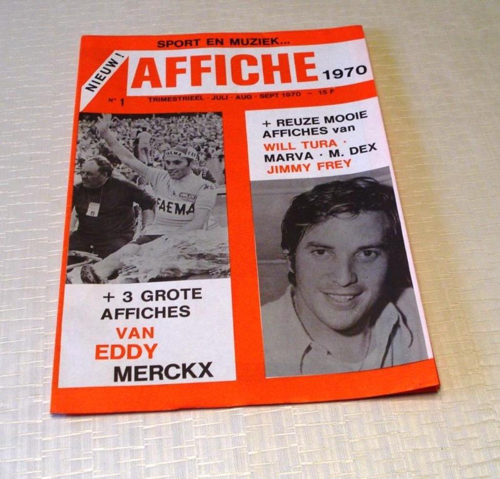 Affiche 1970 Will Tura, Verzamelen, Ophalen of Verzenden, Zo goed als nieuw