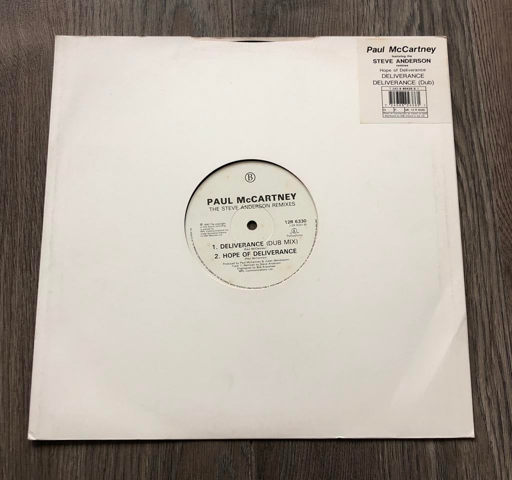 Paul McCartney - Deliverance (Steve Anderson remixes vinyle), Enlèvement ou Envoi, Comme neuf, 12 pouces, Autres genres