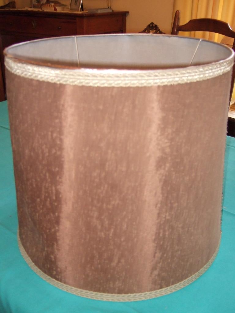 Abat-jour, 25 à 50 cm, Rond, Comme neuf, Brun