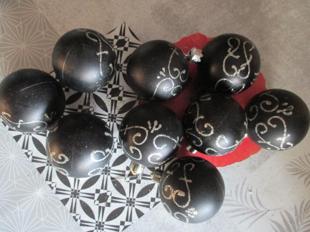 kerstballen zwart, Diversen, Ophalen of Verzenden, Zo goed als nieuw