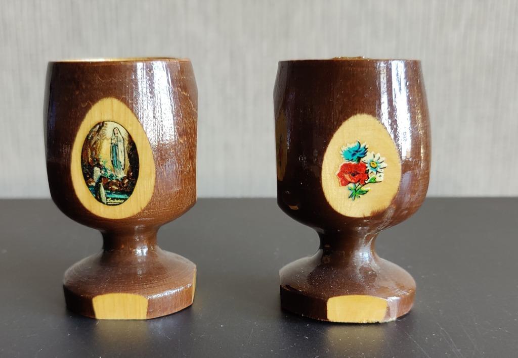 eierdopje Lourdes 2 stuks, Enlèvement ou Envoi, Utilisé