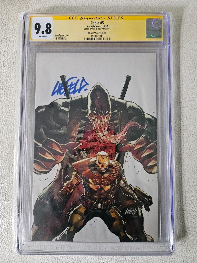 Cable (vol.3) #5 Liefeld virgin CGC SS 9.8, Boeken, Strips | Comics, Eén comic, Ophalen of Verzenden, Nieuw