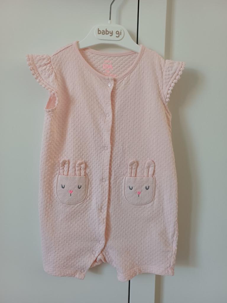 Roze boxpak / jumpsuit 'konijn' maat 86 C&A, Kinderen en Baby's, Babykleding | Maat 86, Gebruikt, C&A, Meisje, Ophalen of Verzenden