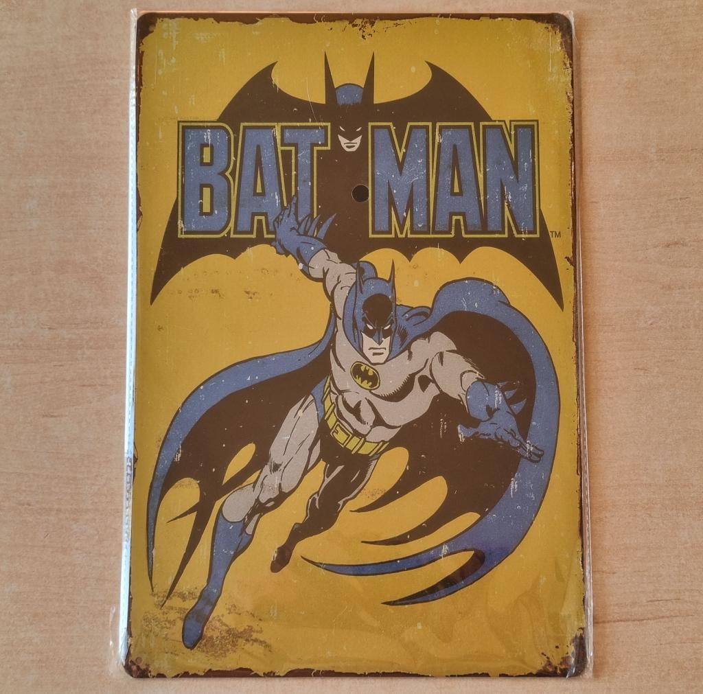 Metalen Wanddecoratie BATMAN ( 30 cm x 20 cm ), Ophalen of Verzenden, Nieuw