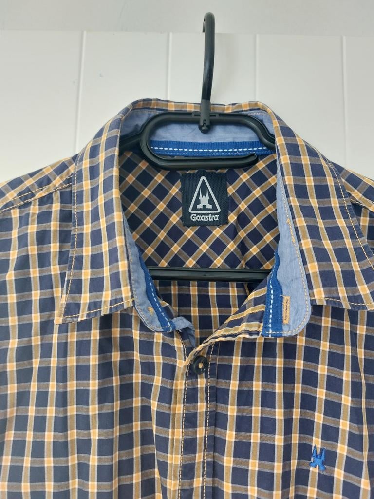 Gaastra geruit herenhemd maat L, Kleding | Heren, Overhemden, Ophalen of Verzenden, Zo goed als nieuw, Gaastra, Halswijdte 41/42 (L)