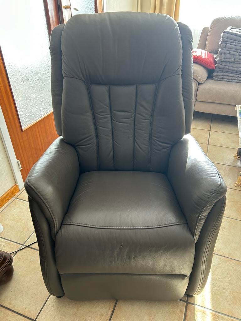 Relax - elektrische Zetel, Gris, Enlèvement, Utilisé, Autres matériaux