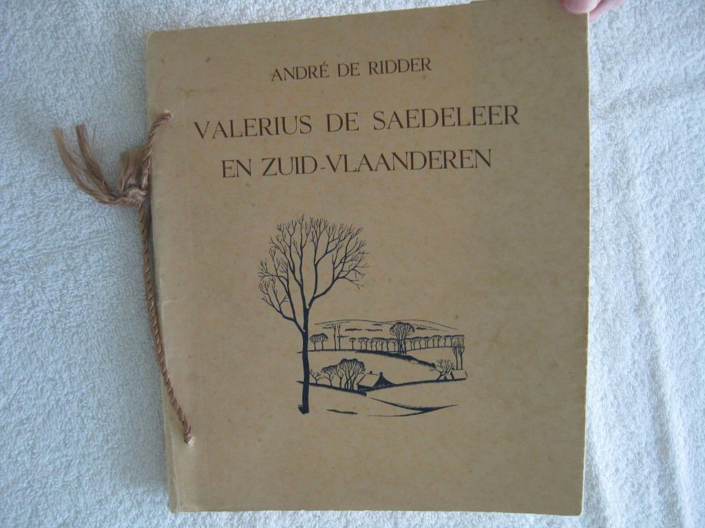 Valerius de Saedeleeer – André de Ridder - 1937, Enlèvement ou Envoi, Utilisé