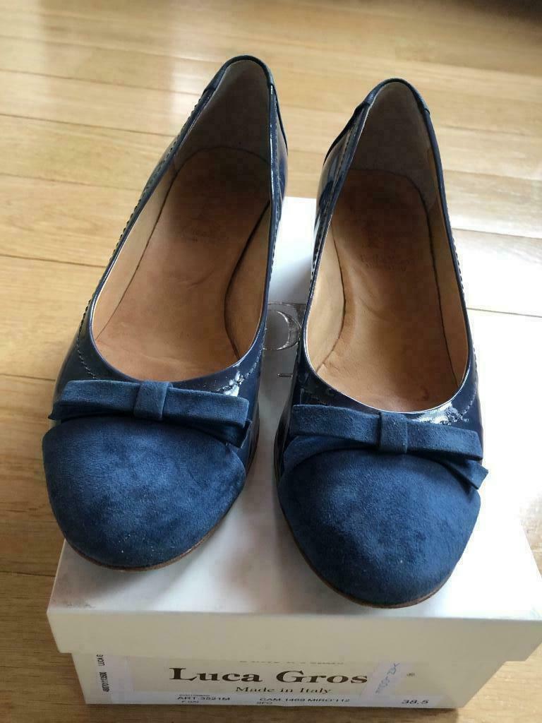 Damesschoenen maat 38,5, Luca Gros, Schoenen met lage hakken, Blauw, Ophalen of Verzenden