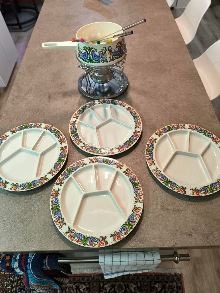 Fondue set van Villeroy en Boch, Antiek en Kunst, Antiek | Servies compleet, Ophalen