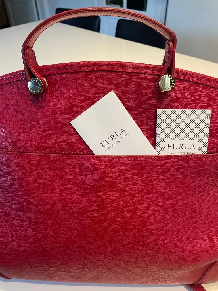 Elégant sac rouge FURLA, Ophalen, Nieuw, Rood, Handtas