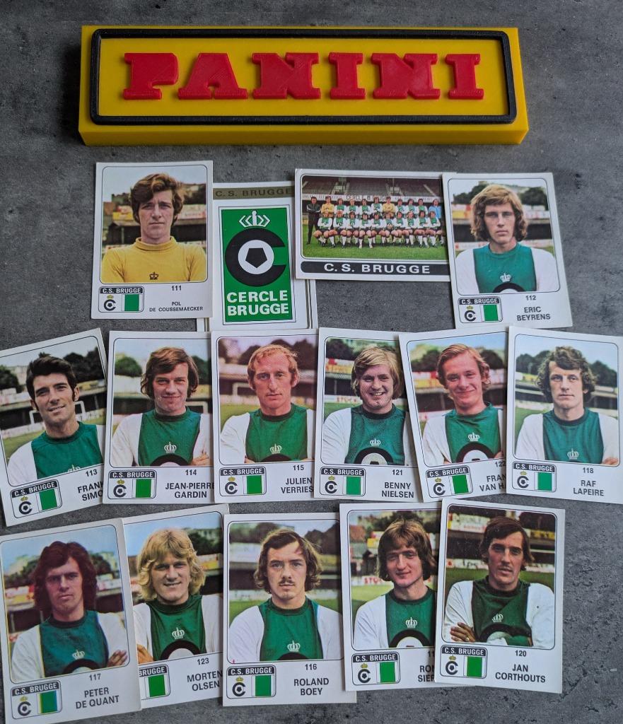 PANINI FOOTBALL 1973/74 CERCLE BRUGGE 15X STICKERS 1973, Verzenden