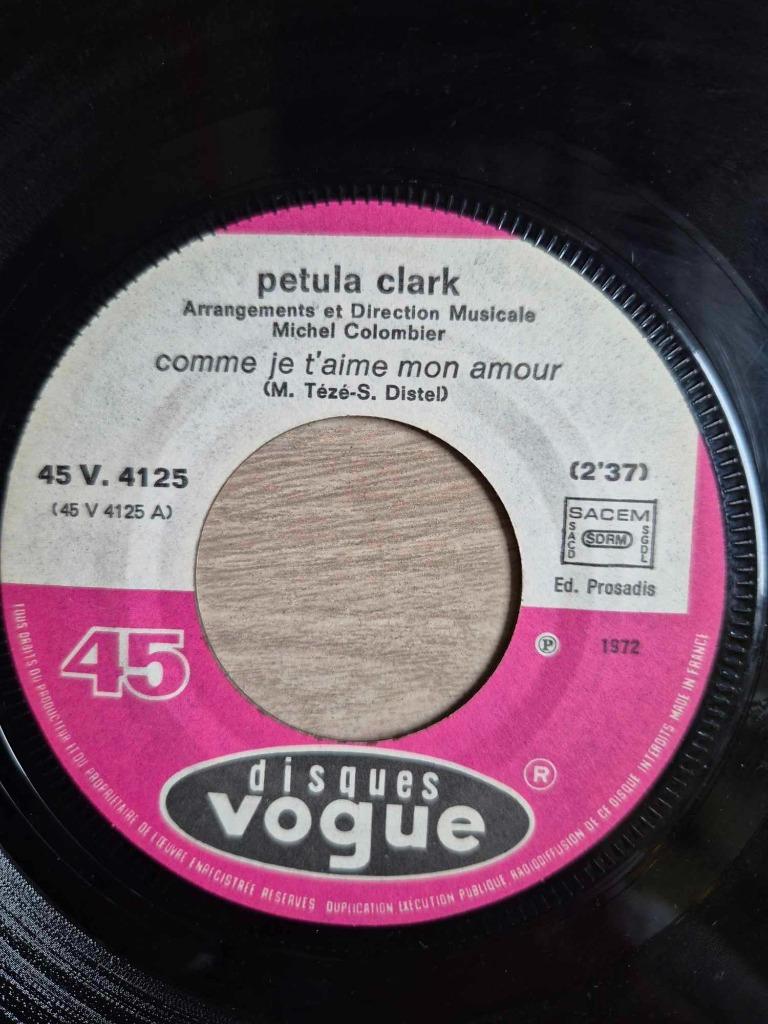 Singel Petula Clark, Enlèvement ou Envoi