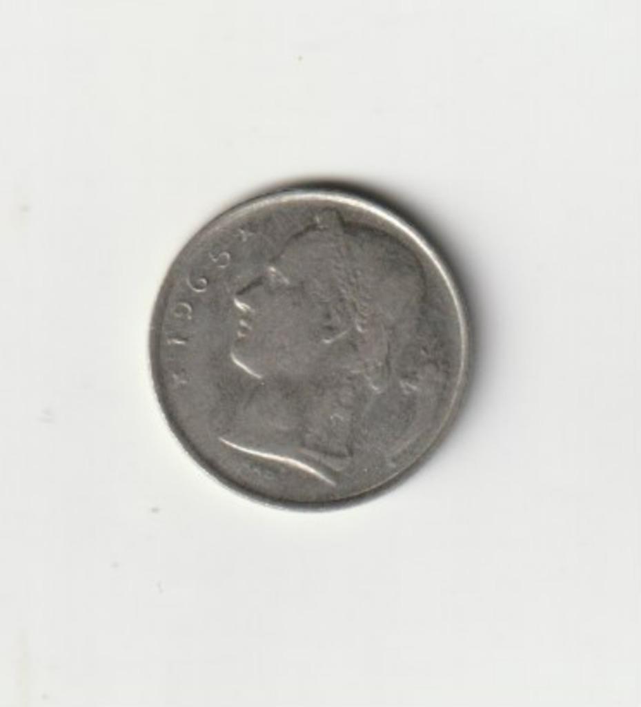 BELGIE BELGIUM  BAUDOUIN 5 FRANK 1965 NL, Ophalen of Verzenden, Metaal, Losse munt