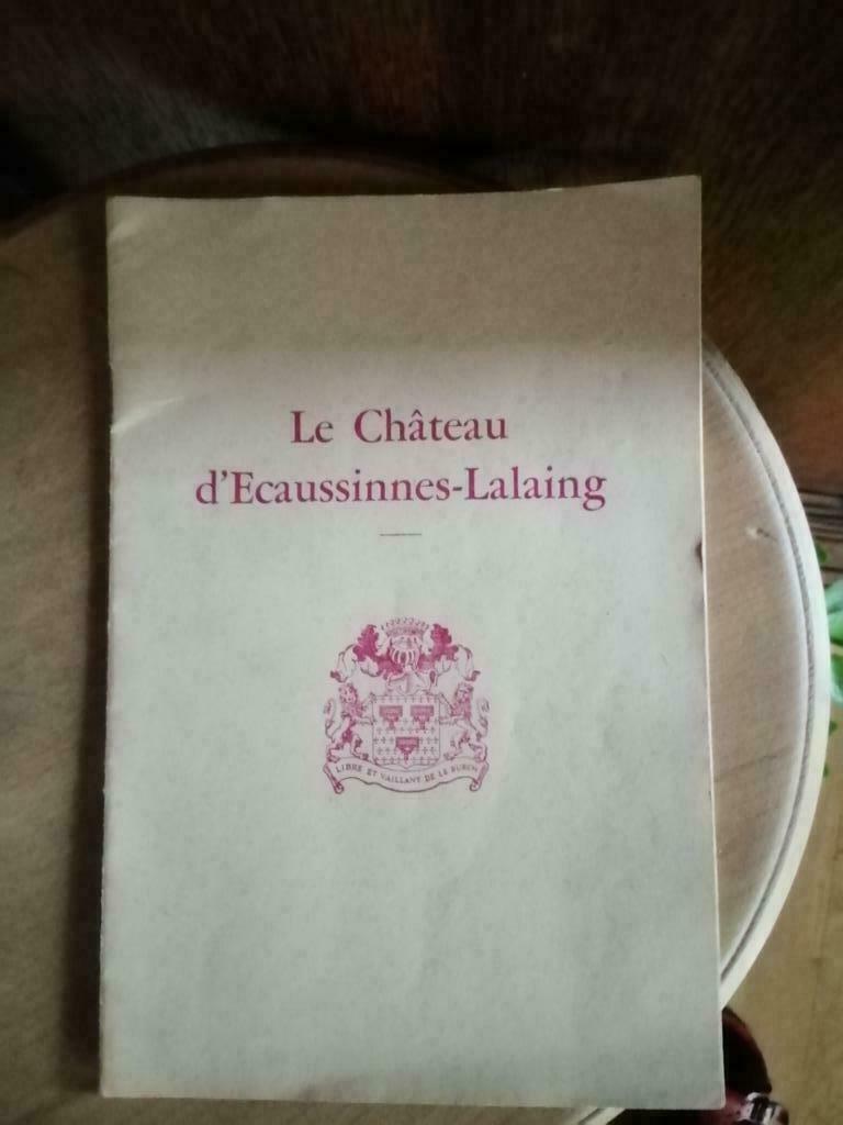 Brochure informative château d Ecaussines-Lalaing, Livres, Enlèvement ou Envoi, Utilisé, Catalogue
