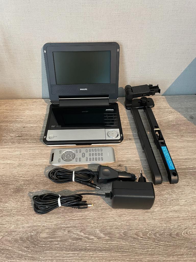 Philips draagbare dvd speler met auto accessoires, Philips, Enlèvement ou Envoi, Comme neuf, Lecteur DVD