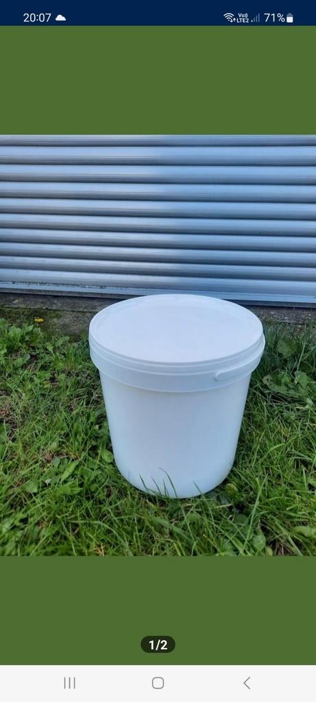 Seaux avec couvercle 10 litres et 5 litres, Maison & Meubles, Seaux, Enlèvement, Comme neuf