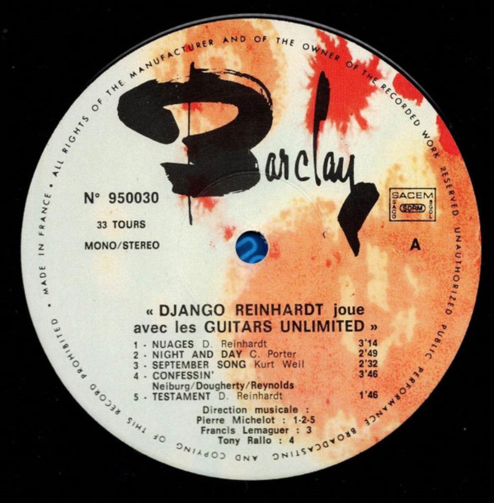Django Reinhardt speelt met Guitars Unlimited – Clouds, Cd's en Dvd's, 1960 tot 1980, Ophalen of Verzenden, Zo goed als nieuw