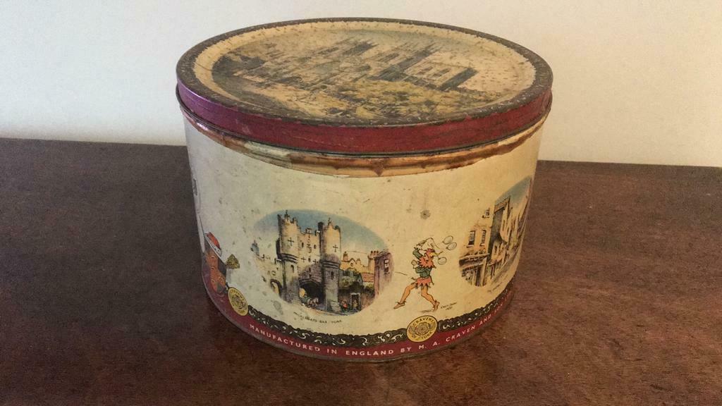 Vintage blikken doos Cravens ´50, Ophalen of Verzenden, Gebruikt