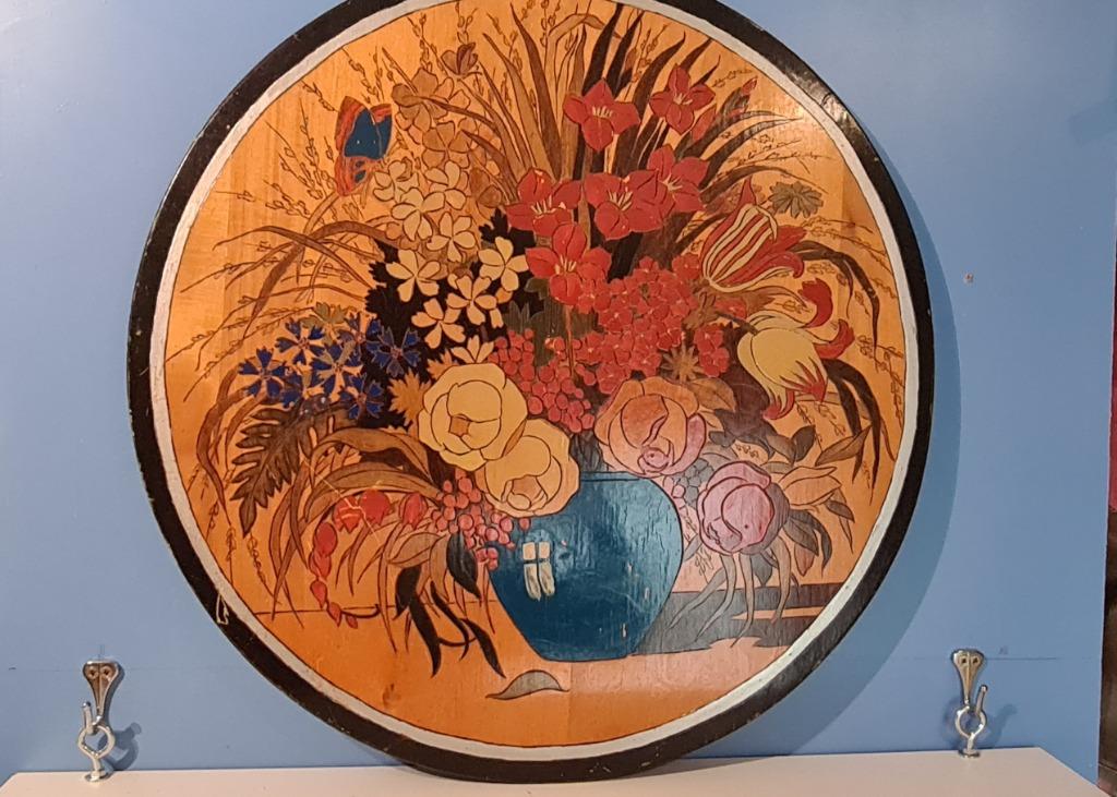 unis france art deco schilderij, Antiek en Kunst, Ophalen of Verzenden