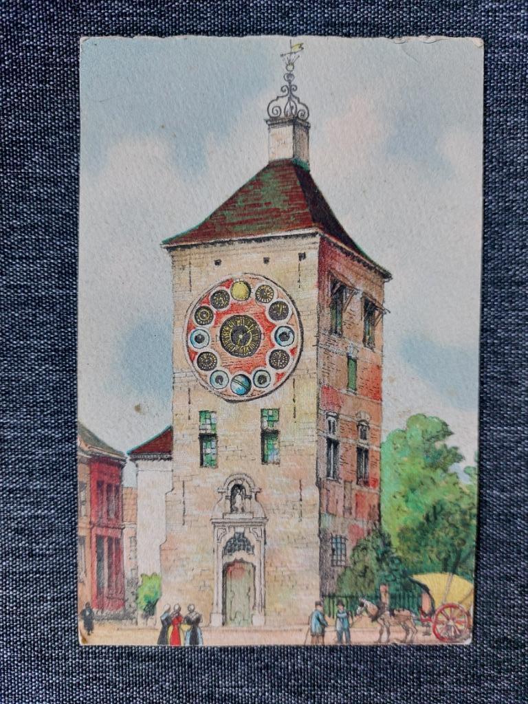oude postkaart Lier : Zimmertoren, Verzenden