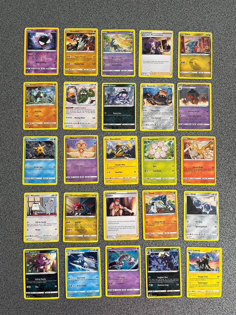 25 kaarten Pokémon, Ophalen of Verzenden