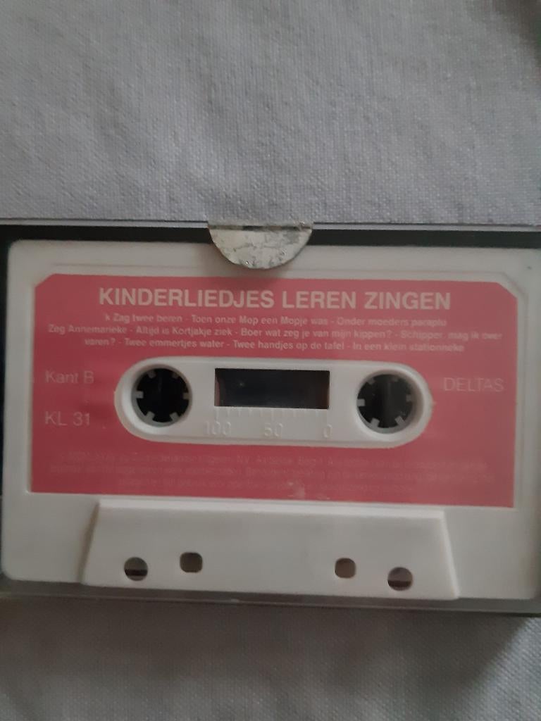 Cassetje en boekje :Kinderliedjes leren zingen., Ophalen of Verzenden, Gebruikt, 1 bandje, Origineel