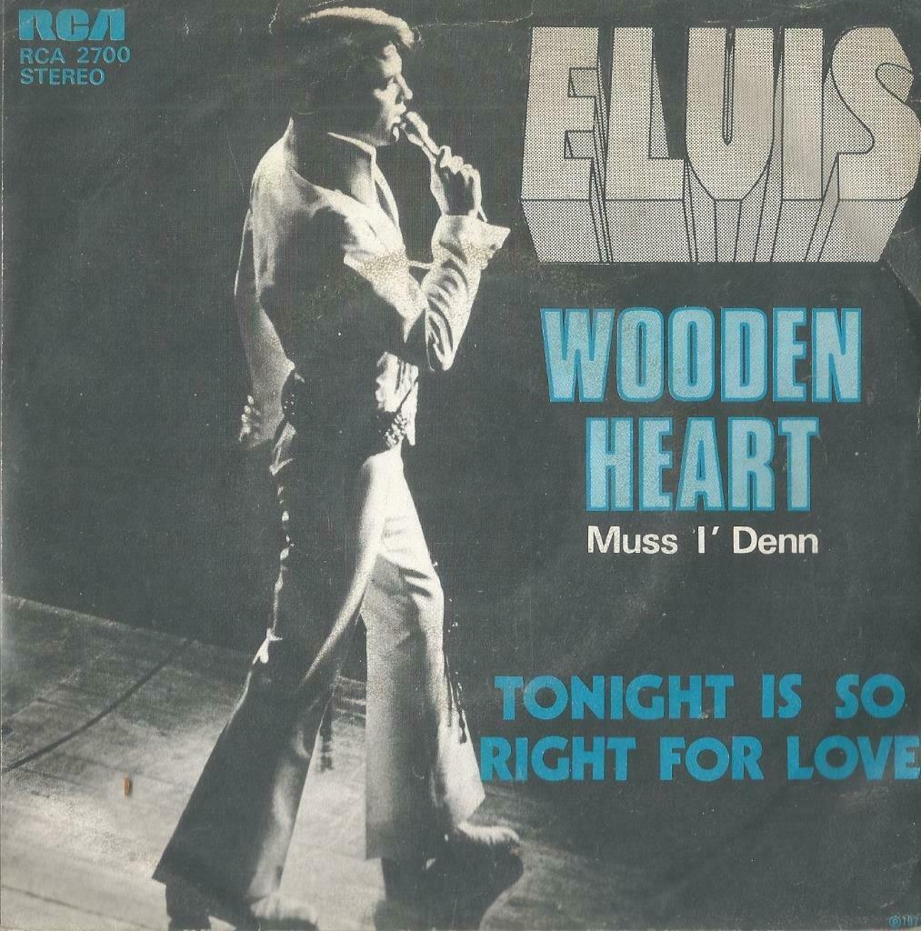 Elvis Presley – Wooden heart / Tonight is so right for love, Enlèvement ou Envoi, Utilisé, Pop