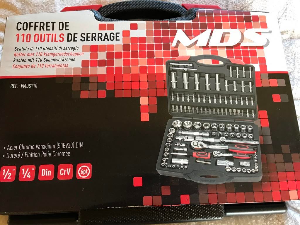 Coffret neuf de 110 outils de serrage MDS, Enlèvement ou Envoi, Neuf