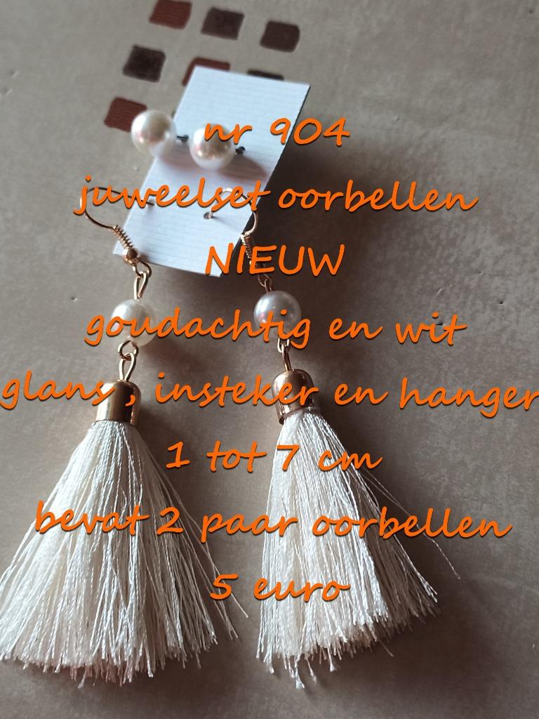 904. Parure de bijoux : boucles d'oreilles, NEUF, @LAST PIEC, Bijoux, Sacs & Beauté, Boucles d'oreilles, Neuf, Autres matériaux