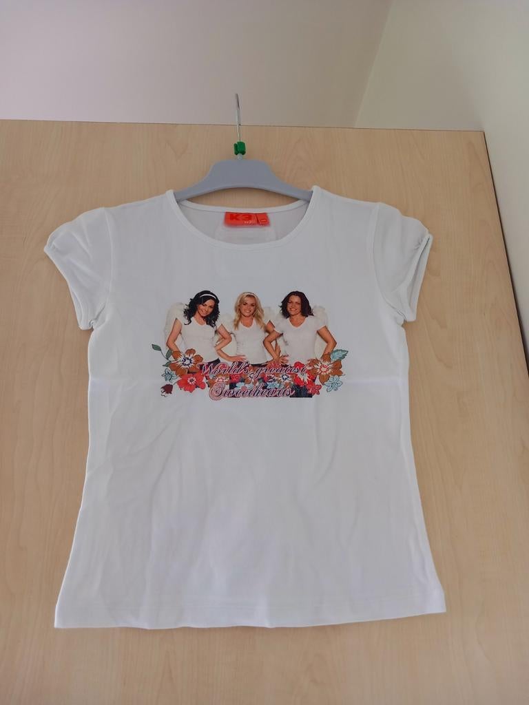 Wit t-shirt K3 Karen, Kristel, Josje, zeer goede staat, Verzamelen, Ophalen of Verzenden, Zo goed als nieuw, Kleding