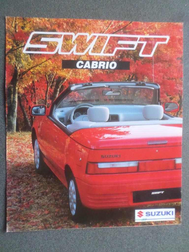 Brochure de la Suzuki Swift Cabriolet 1992, Enlèvement ou Envoi