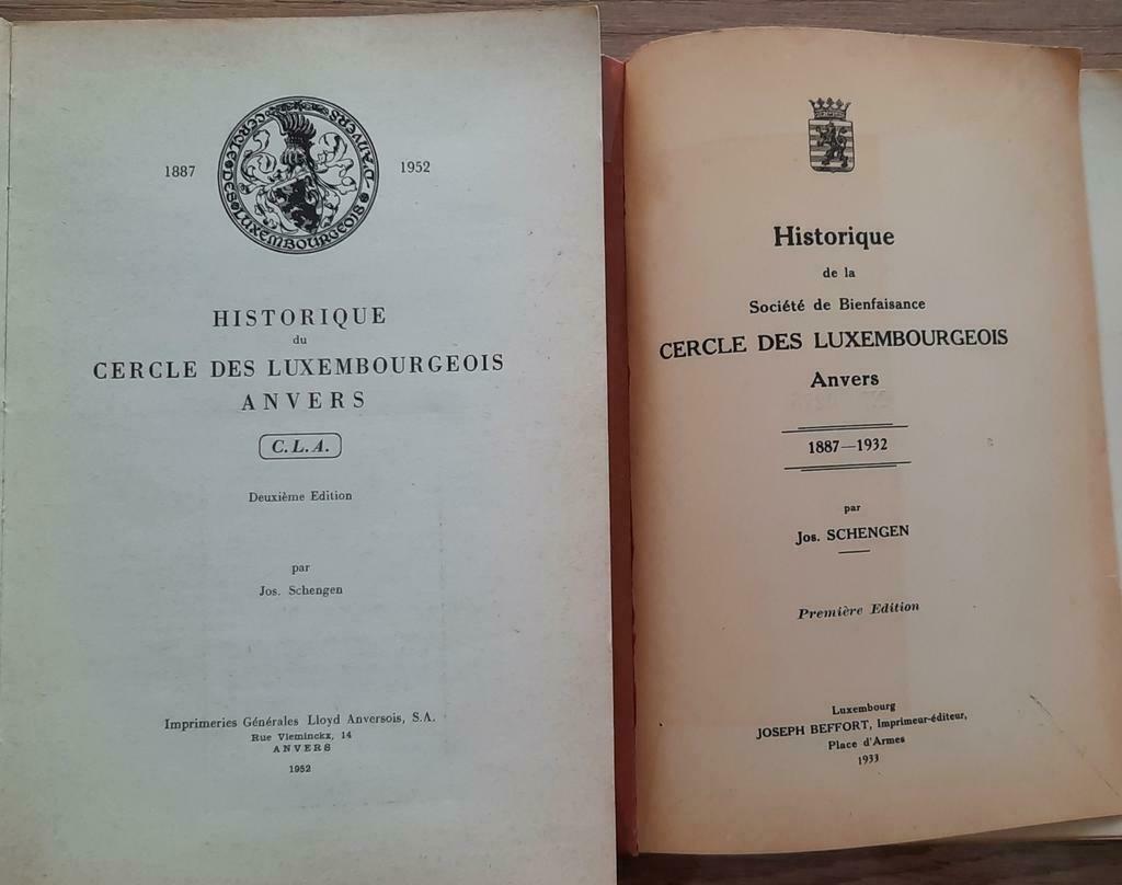 Historique du Cercle des Luxembourgois (Anvers) 1933 et 1952, Enlèvement ou Envoi