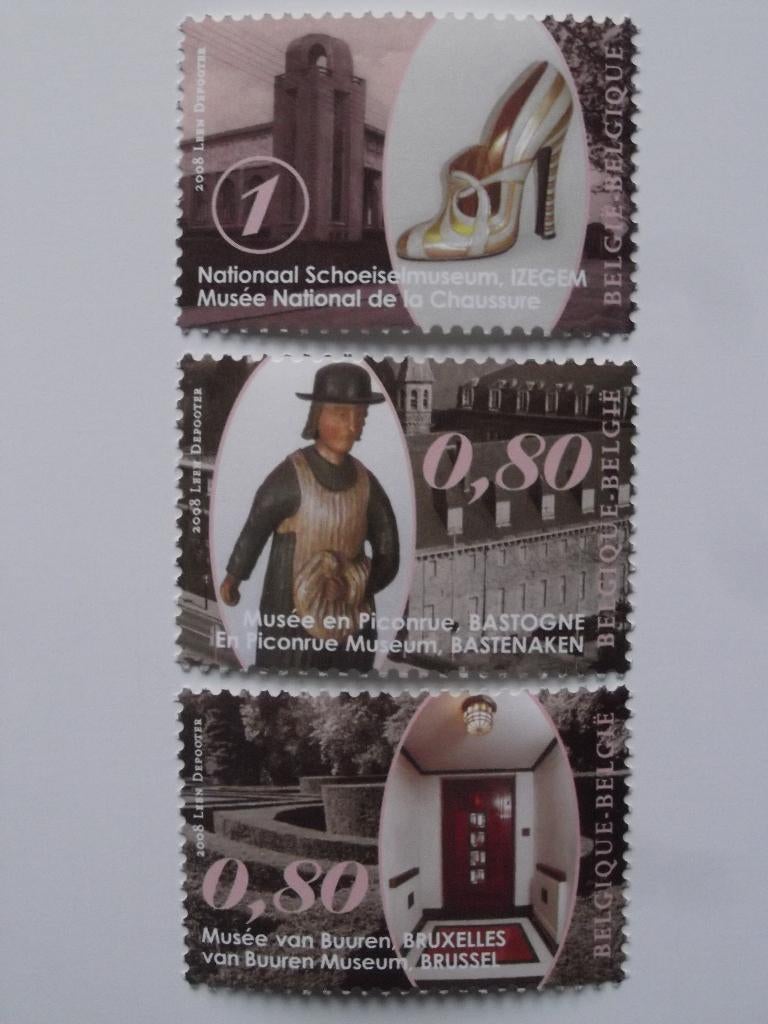 3845-3847 Musea - Musées MNH, Enlèvement ou Envoi, Non oblitéré, Timbre-poste