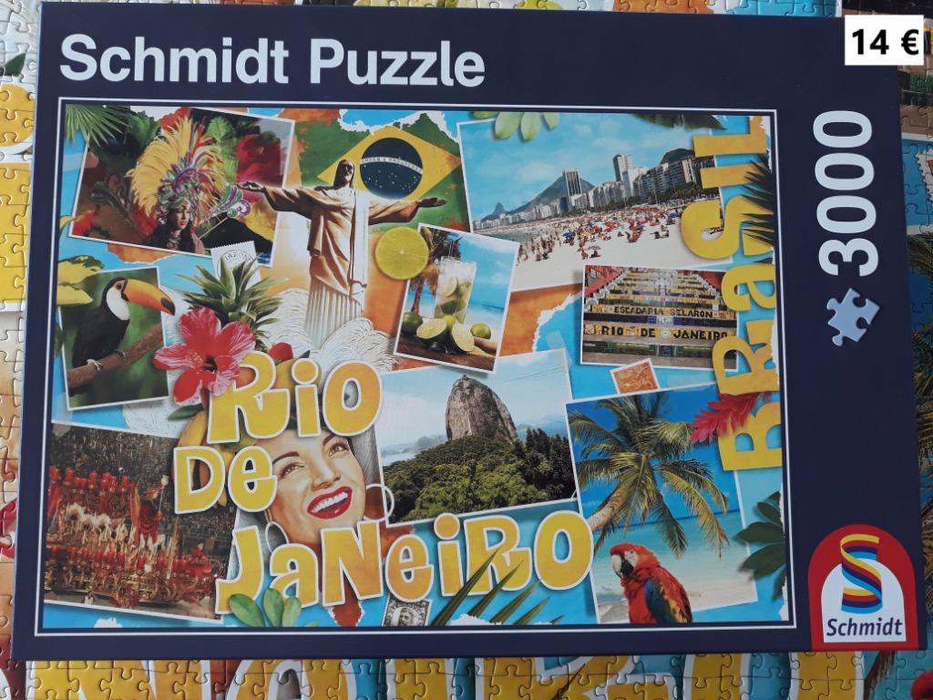 Grote puzzel Rio de Janeiro Brasil 3000 stuks, Ophalen of Verzenden, Meer dan 1500 stukjes, Zo goed als nieuw, Legpuzzel