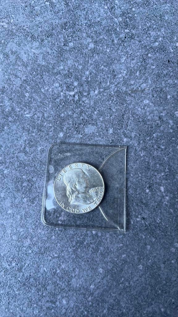 Half dollar 1963 Benjamin Franklin USA, Enlèvement ou Envoi, Monnaie en vrac, Argent