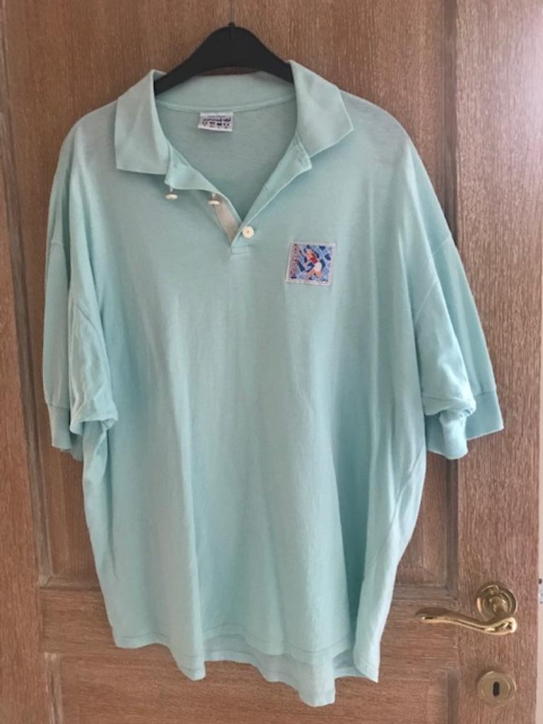 Turkoois polo ADIDAS - mt XXL- oto 64cm (nr2257), Kleding | Heren, Polo's, Overige kleuren, Overige maten, Ophalen of Verzenden