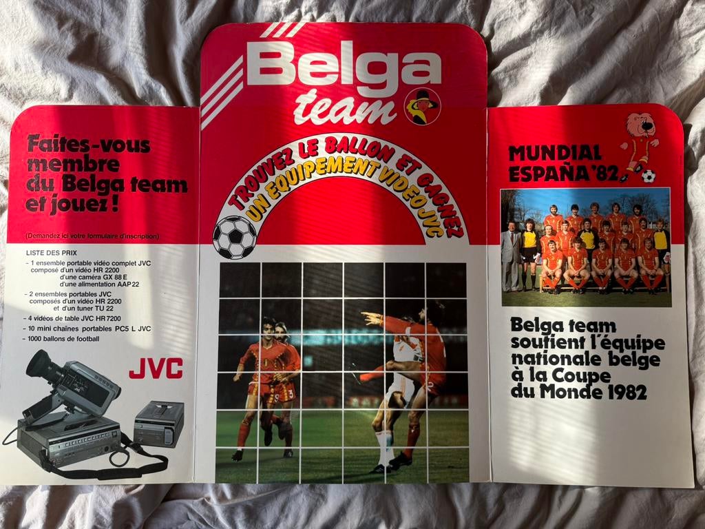 Reclame paneel 82 rode duivels belga, Verzamelen, Ophalen of Verzenden, Nieuw, Poster, Plaatje of Sticker