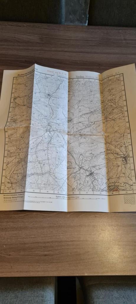 carte secteur Verdun, Allemagne 1WW, Ophalen of Verzenden