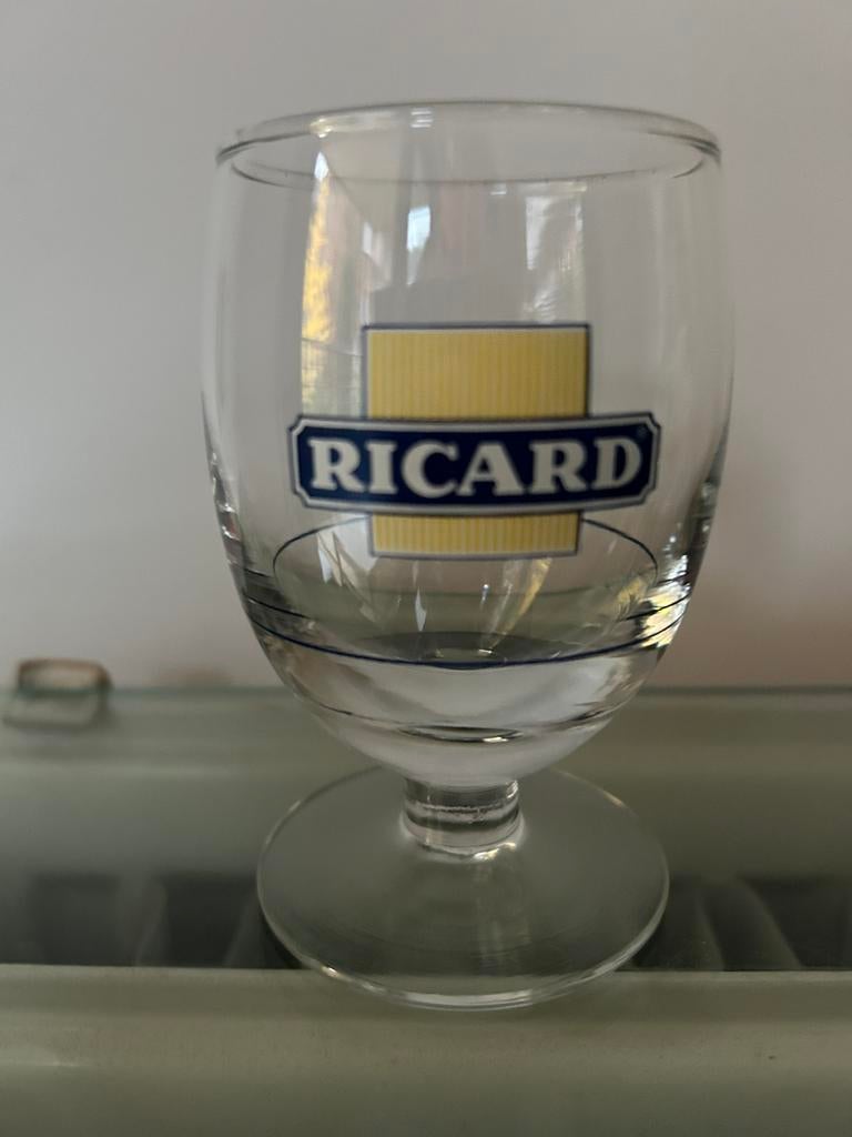 Glazen Ricard, 3 verschillende afbeeldingen, Verzamelen, Ophalen, Zo goed als nieuw