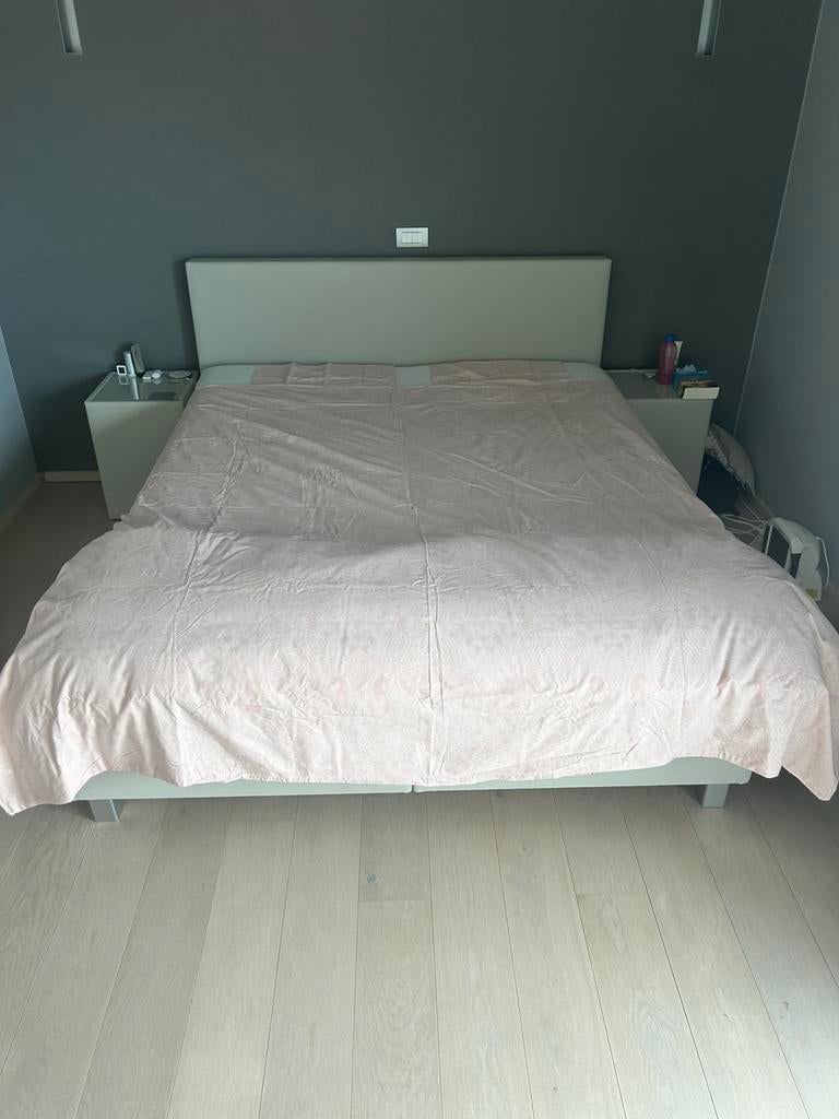 Dekbedovertrek en hoeslaken Ikea roze, Huis en Inrichting, Dekbedovertrek, Tweepersoons, Ophalen of Verzenden, Zo goed als nieuw