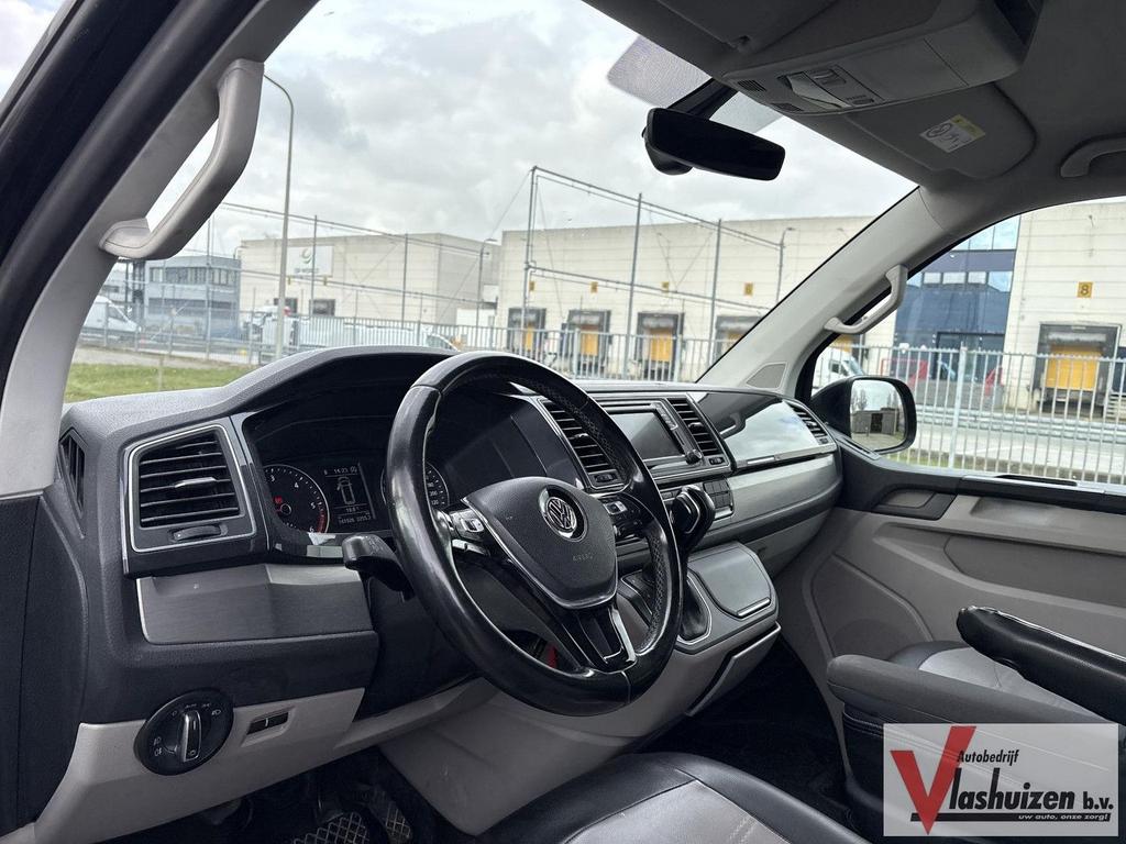 Volkswagen Transporter 2.0 TDI L2H1 Dubbel Cabine 4Motion Hi, Auto's, Automaat, Zwart, Bedrijf, Diesel