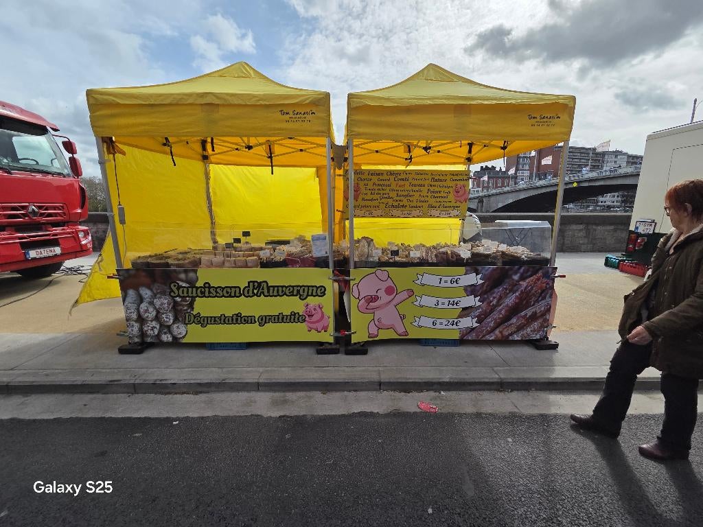 Places à remettre au marché de Nivelles et à Liège, Enlèvement, Neuf