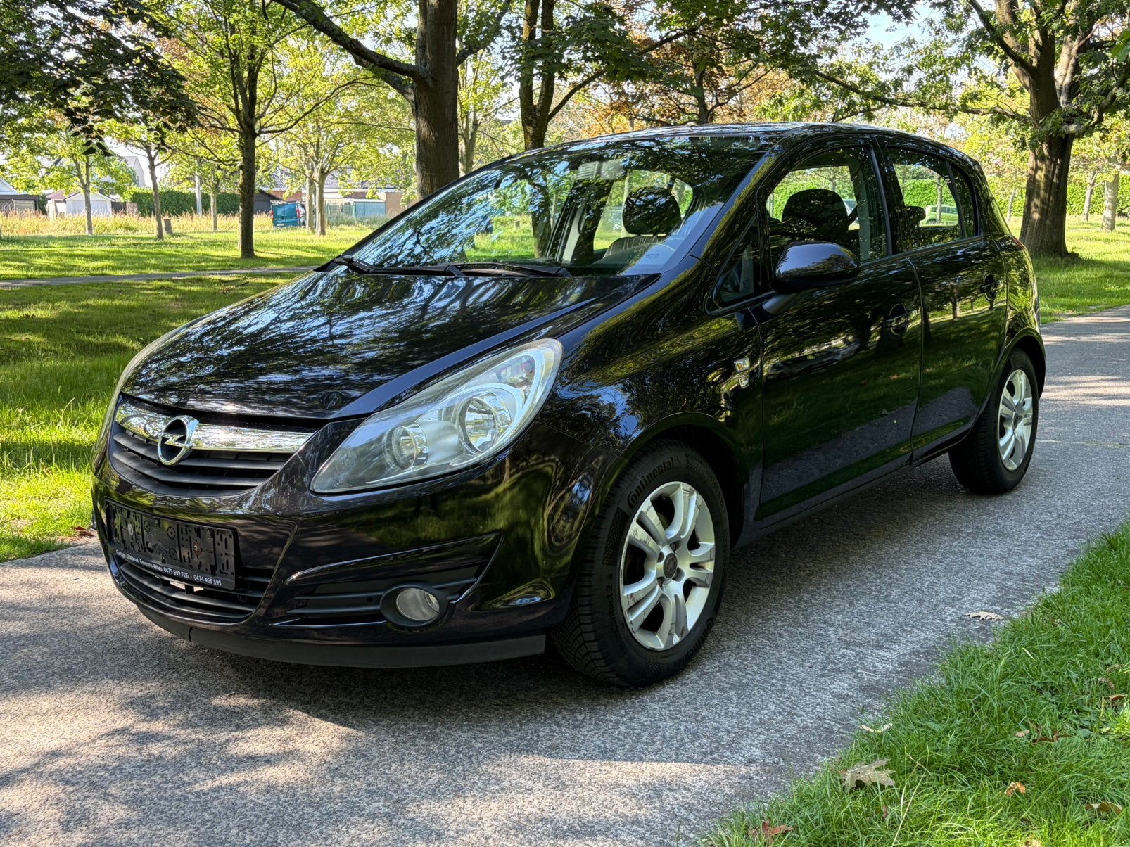 Opel Corsa Benzine Euro5 125000km Gekeurd Voor Verkoop, Auto's, Opel, Euro 5, Zwart, Handgeschakeld, 5 deurs