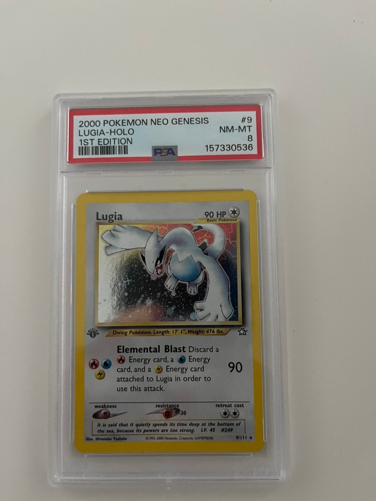 Lugia first edition neo genesis, Enlèvement ou Envoi, Comme neuf